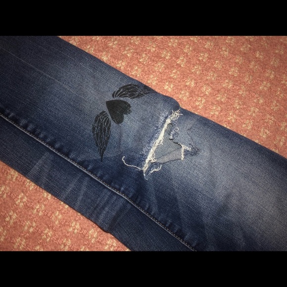 Patched Denim Jeans - Picture 4 of 5